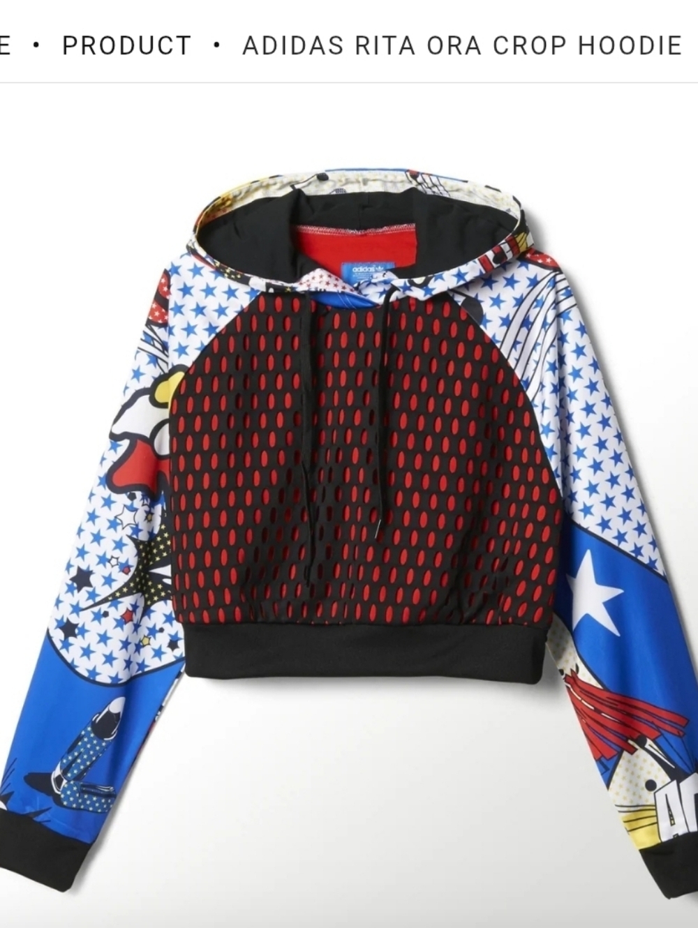 Adidas x Rita Ora Comic Print 3pc Set Hoodie (XL) Leggings (L) Sneakers (10) - Picture 7 of 16